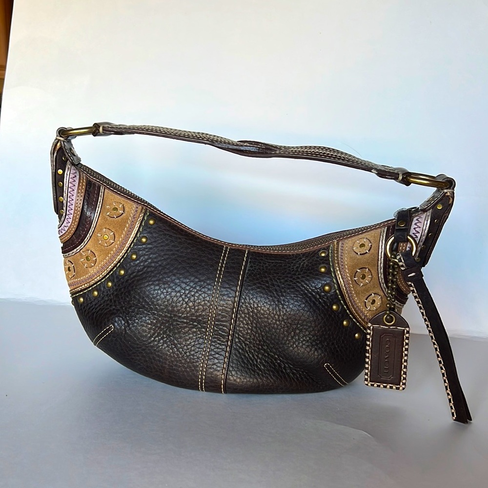 COACH small leather hobo